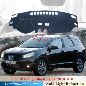 Nadzorna plošča Pokrov Zaščitni Ploščici za Nissan Qashqai J10 2007~2013 Avtomobilski Pribor, Armatura Odbor Dežnik Preprogo Anti-UV 2010 2012