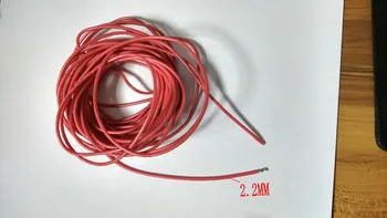 1 Kolut 200 M 3KV ENOSMERNO 18AWG Visoke Napetosti silikonski črto Rdeče Žice Kabel 150 stopinj celzija