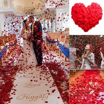 100/500/1000 Kos Umetne cvetni listi Vrtnice Pisane Romantično Poroko svile Rose Cvet za poročno dekoracijo vrtnice dobave