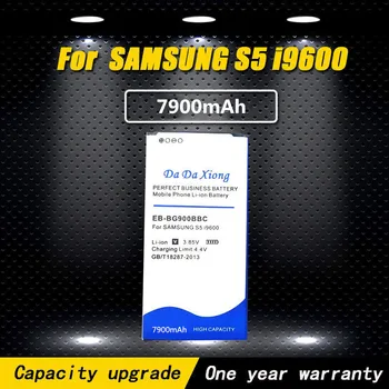 100% Prvotne 7900mAh EB-BG900BBC Za Samsung S5 Baterije i9600 i9602 i9605 G900F G900T G9008 G9009D G9006W G900 Telefon
