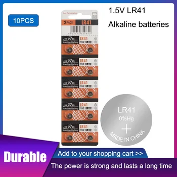 10pcs/veliko 100% Prvotne za Eaxell LR41 Gumb Celic Baterije SR41 AG3 G3A L736 192 392A Zn/MnO2 1,5 V Kovanca Baterije