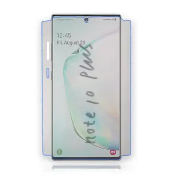 15D Mehko Poln Kritje Zaščitno folijo Za Samsung Galaxy Note 9 10 S20 S8 S9 Plus Zaslon Patron Spredaj Nazaj Hydrogel Ne Steklo