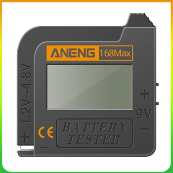168Max Digital Kapaciteta Baterije Univerzalni Tester za Baterije Tester za Preverjanje Za AA AAA 9V 1,5 V Gumb Celično Baterijo Orodij za Testiranje