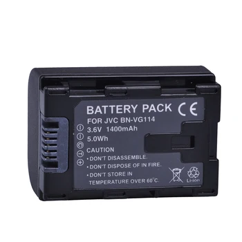 1Pc 1400mAh Baterija za JVC GZ-E10 GZ-E100 GZ-E15 GZ-E200 GZ-E208 GZ-E220 GZ-E225 LB-VG107 LB-VG109 LB-VG114 LB-VG138 Baterije