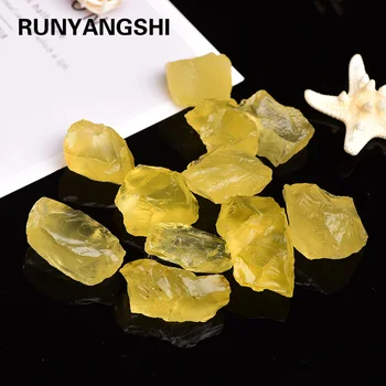 1pc Naravno rumeno Quartz Raw Kristalno citrine Grobo Vzorec Zdravljenja kristal ljubezni, naravni kamni in minerali, fish tank kamna