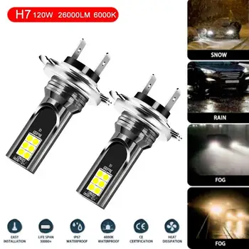 1pcs H1/H3/H4/H7H11 LED Smerniki Žarnice Svetlobni Kit 12V 120W High Power LED Avto Luč Žaromet 6000K Auto Smerniki Žarnice