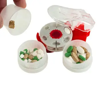 1pcs Večnamensko Pill Box Cutter Prenosni Tabletke Mlinček Split Pill Box za Shranjevanje Tabletke Pulverizer Doma Medicine Neposredne Prodaje