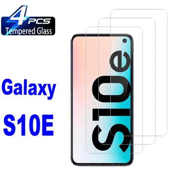 2/4Pcs Visoko Auminum Kaljeno Steklo Za Samsung Galaxy S10e Screen Protector Stekla Film