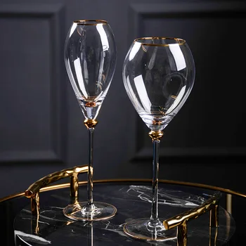 2 Vrste Royal Slog Ognjeni Iskanje Zlata Kozarec Vina Vinsko Vinski Set 200-400 ml Razlikovati Šampanjec Stekleni Pokal Vino Pokal