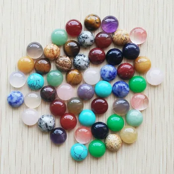 2018 moda vrh kakovosti različni naravni kamen krog CAB CHRYSOPRASE kroglice za nakit, Pribor 10 mm debelo 100 kozarcev/veliko brezplačno