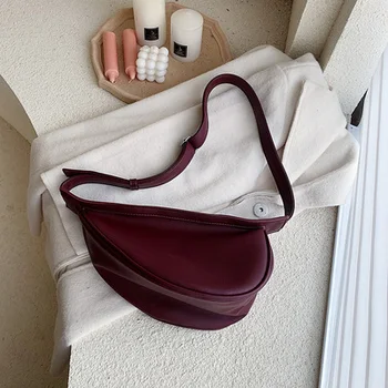 2019 nov slog divje moda diagonalno torba preprost barva mini sedlo vrečko torbici