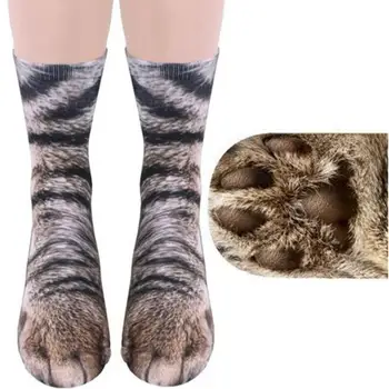 2020 Črni petek Modna Unisex Odrasli, Otroci, Živali Noge 3D Tiskanih Dihanje Sredini Cev Nogavice Božično darilo mačka kremplji nogavice