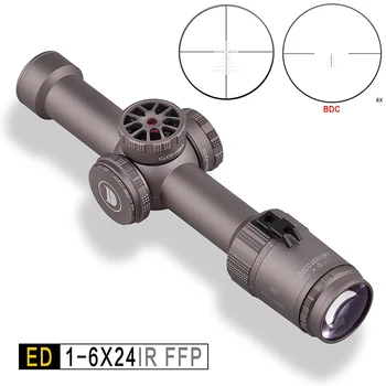 2021 Novo Discoveryopt ED 1-6 Riflescope Prvi Žariščnoravninski Detektorski AK 47 AR 15 Uvoženih High Definition Stekla