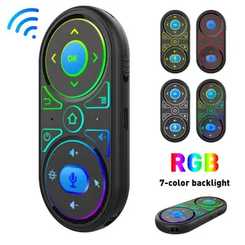 2021 Novo Zraka Miško Telefonski Mikrofon RGB Osvetljen Žiro Daljinski upravljalnik IR Učenje 2.4 G Brezžična Polnilna Mini Remote