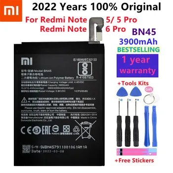 2022 let Xiaomi 100% Nov Original Telefon Zamenjava Baterije BN45 3900mAh Za Xiaomi Redmi Opomba 5/Opomba 6 Pro Z Brezplačno Orodja