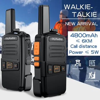 2022 Novo Walkie-talkie, 16 Kanalov 4800mAh visoke zmogljivosti Baterije Nepremočljiva Walkie-talkie Primerna Ultra Dolge Razdalje Uporabo