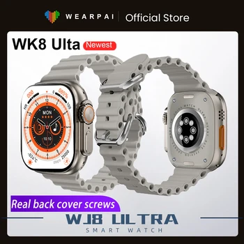 2022 WK8 Ultra Pametno Gledati Serije 8 Titanove Zlitine 1:1 49 mm Primeru Bluetooth Klic NFC Telesne Temperature Nepremočljiva Smartwatch Moški
