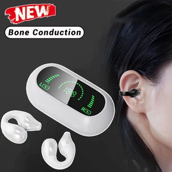 2023 NOVE Kostne Prevodnosti Slušalke Bluetooth 5.2 Uho Posnetek na Uho Uhan Brezžične Slušalke Športne Slušalke Ear Kavelj z Mic