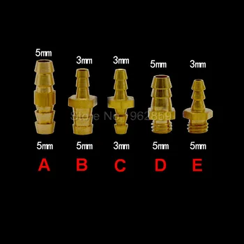 20pcs Zobni naravnost ventil rit ventil baker 3 mm priključite 5 mm kovinski ventil zobozdravstveni stol oprema enota pribor deli