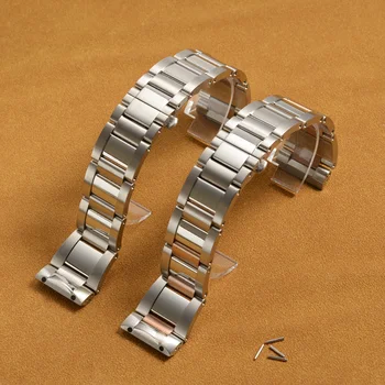 23 mm Nerjavečega Jekla Visoke Kakovosti Watchbands Za Cartier Kalibra Kovinski Watch Zapestnice, Moške Mode za Ženske Trak