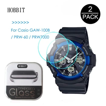 2nahrbtnik Za Casio GAW-100B PRW-60 PRW-70000.3 mm 2.5 D 9H Jasno Kaljeno Steklo Screen Protector Smartwatch Film, Odporno na Praske