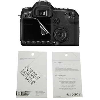 2pieces Novo Mehko zaslon Kamere varstvo film Za Canon 1DX MARK II 1DX 5D 6D 50D 60D 70 D 77D 80D 200D Rebel T5 1200D Poljub X70