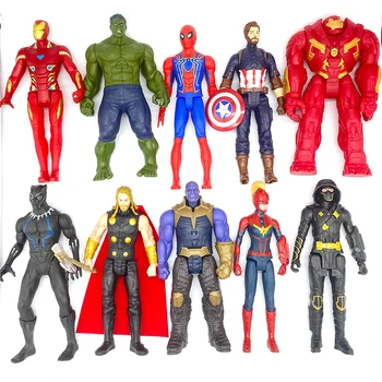 30 cm Marvel Avengers Igrače Thanos Hulk Buster Spiderman, Iron Man, Captain America Thor Wolverine Black Panther Dejanje Slika Lutke