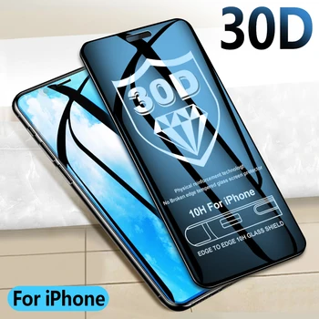 30 Kaljeno Zaščitno steklo Za iPhone 12 11 Pro Xs Max Stekla iPhone X XR Zaščitnik Zaslon iPhone 8 7 6 6s Stekla Polno Kritje