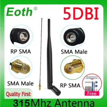 315Mhz Antena LORA 5dbi GSM 315 mhz RP-SMA Konektor Gume 315m Lorawan antena IPX IS SMA Moški Kabel Podaljšek Podaljšek Kabel