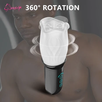 360° Vrtljivost Vibrator Sex Igrače za Moški Penis Spodbujanje Massager Močno Vibrira Trener Vzdržljivosti Masturbator Erothic Igrače