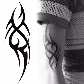 3D Človek Pol Rokav Roko Začasno Totem Tattoo Nalepke Body Art Tatoos Fantje Lepoto Orodja