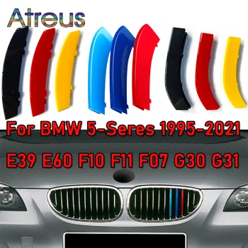 3pcs ABS M/Nemčija Color Avto Dirke Masko, Trak Trim Posnetek Za BMW Serije 5 E60 G30 F10 E39 F07 F11 G31 2020 2021 Dodatki