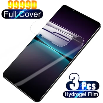 3pcs Silikonski Mat Hydrogel film Za Sony Xperia 10 1 5 III II XZ4 XZ3 XZ2 Premium XZ1 Kompakten Polno Kritje Mehko Screen Protector