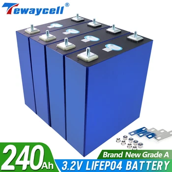 4pcs 3.2 v 240Ah Lifepo4 Baterija za Polnjenje Litij-Železo Fosfat Sončne Celice 12v 24v 36v EU NAS brez Davka