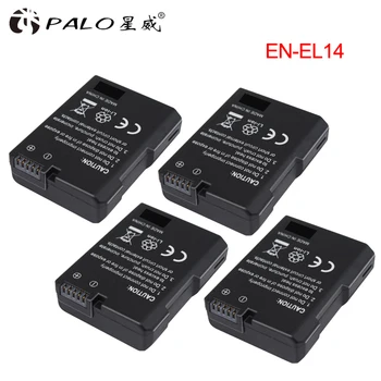 4pcsEN-EL14 SL-EL14a ENEL14 EL14 1200mAh Baterija za Nikon D5600,P7700,P7100,D3400,D5500,D5300,D5200,D3200,D3300,D5100,D3100,