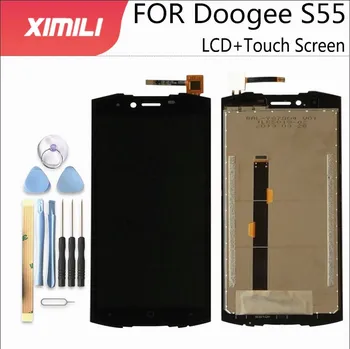 5.5 inch100% Testiranih LCD Zaslon Za Doogee S55 LCD-Zaslon Z Zaslonom na Dotik Skupaj zbora Za Doogee S55 Lite +Orodja