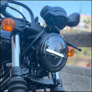 5.75 palčni GV300s spremenjen naravnost gor super svetla LED dnevnih luči motocikel žarometi daleč in blizu svetlobe