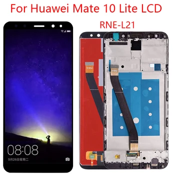 5.9 palčni zaslon za Huawei Mate 10 Lite RNE L01 L02 L03 L21 LCD zaslon na dotik, računalnike montaža z okvirjem zamenjava