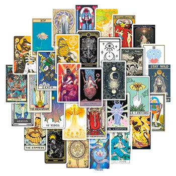 50/60/100 kozarcev Tarot Kartice Fortune-pove Doodle Nalepke Zbirka DIY Igrača Prtljage Laptop Skateboard Pegatinas Nalepke Nalepke
