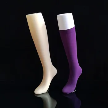 55 cm Manekenka Noge Model Plastike, Bela Barva Kože Ženski Srednji Nogi, Svilene Nogavice, Športne Nogavice, Nogavice, Stopala Model Zaslona
