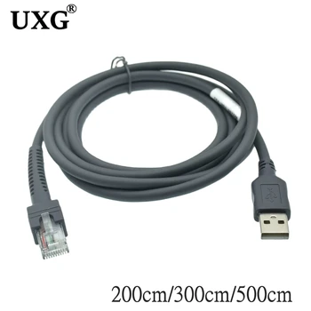 5M 3M USB na RJ48 RJ50 Optičnega kabla za LS2208 LS1203 LS2208/AP LS4008I LS7808 DS3400 za Zebra Xunbao Motorola Honeywell