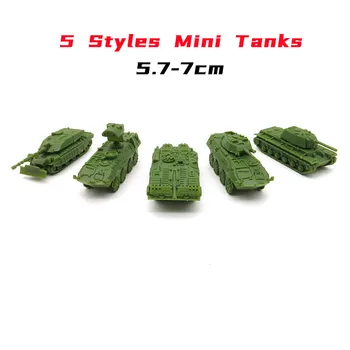 5PCS/Set Mini Tank Zbrati Vojaških Vozil Pesek Tabela Model Igrača