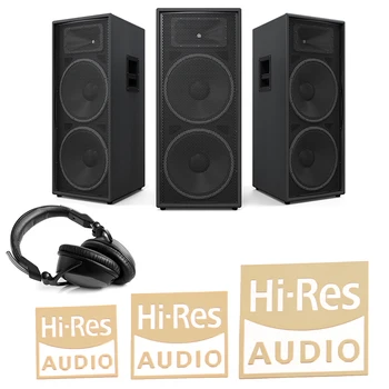 5PCS SONY Hi-res AUDIO Gold Standard Visoko Kakovost Zvoka Certificirane Kovinske Nalepke Slušalke Kovinske Nalepke