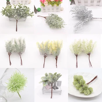 6 kosov umetnih rastlin, trave poročni venec Božični okraski, dodatki, umetno cvetje