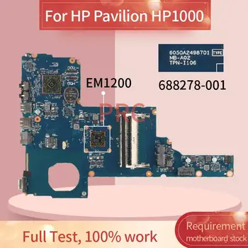688278-001 688278-601 REV:2.0 Za HP Paviljon HP1000 EM1200 Prenosni računalnik z matično ploščo 6050A2498701-MB-A02 DDR3 za Prenosnik Mainboard