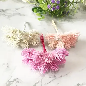 6pcs barve bor cone umetne rože ananas, umetna rastlina, poročni dekoracijo doma DIY album darilo polje obrti cvet