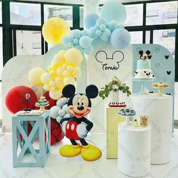 82PCS Disney Mickey Mouse Folija Baloni 32inch Modra Številka Arch Garland Komplet Za Baby Tuš Fantje Rojstni dan Dekoracijo Dobave