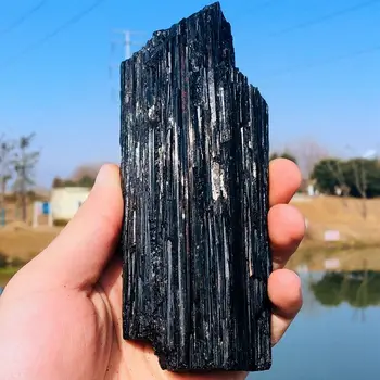 AAAA Naravni Črni Turmalin Kristalov Naravni Kremen Raw Kristali Rock Mineralnih Vzorcu Energije Zdravilni Kamen Doma Dekoracijo