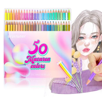 Aibelle Brutfuner Macaron 50 Barvni Svinčniki Strokovno Pastelnih Barv Risanje, Svinčniki, Barvni Svinčnik Set Art Potrebščine Za Otroka
