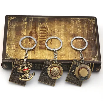 Anime Enem Kosu Keychain Luffy želel keychain čare Key Ring Baker Ključnih Verige Klobuk Nega Darilo